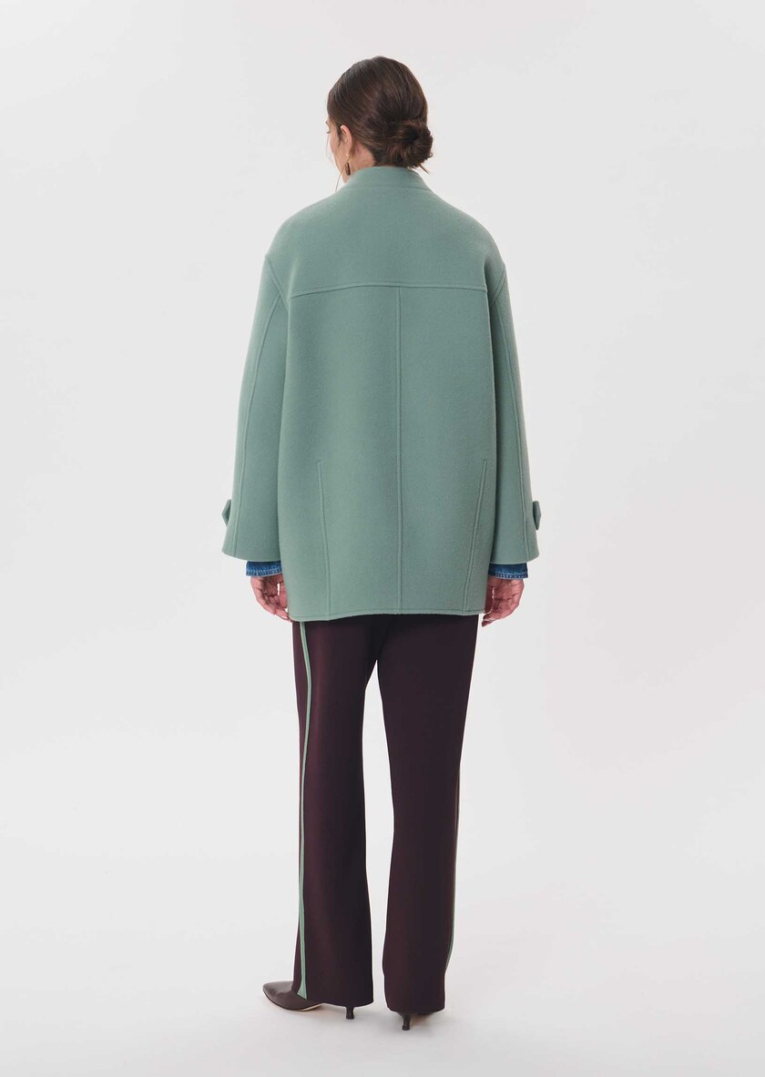 Maurice Coat celadon green Céladon TARA JARMON UK