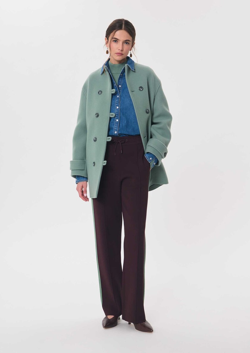 Maurice Coat celadon green Céladon TARA JARMON UK