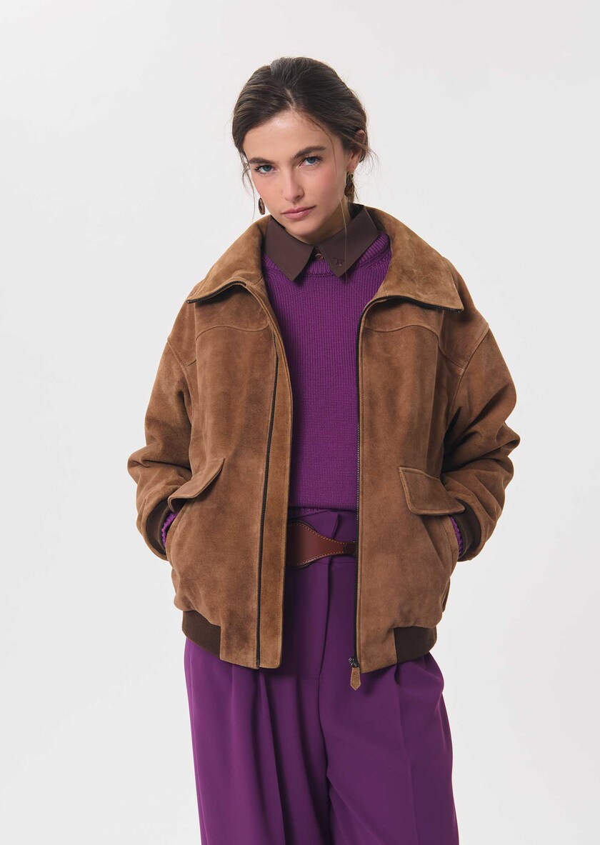 Polyn sweater ripe balloon-sleeved Mûre TARA JARMON UK