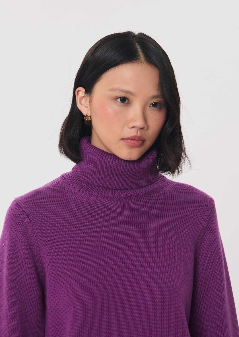 Palina Sweater ripe turtleneck Mûre TARA JARMON UK