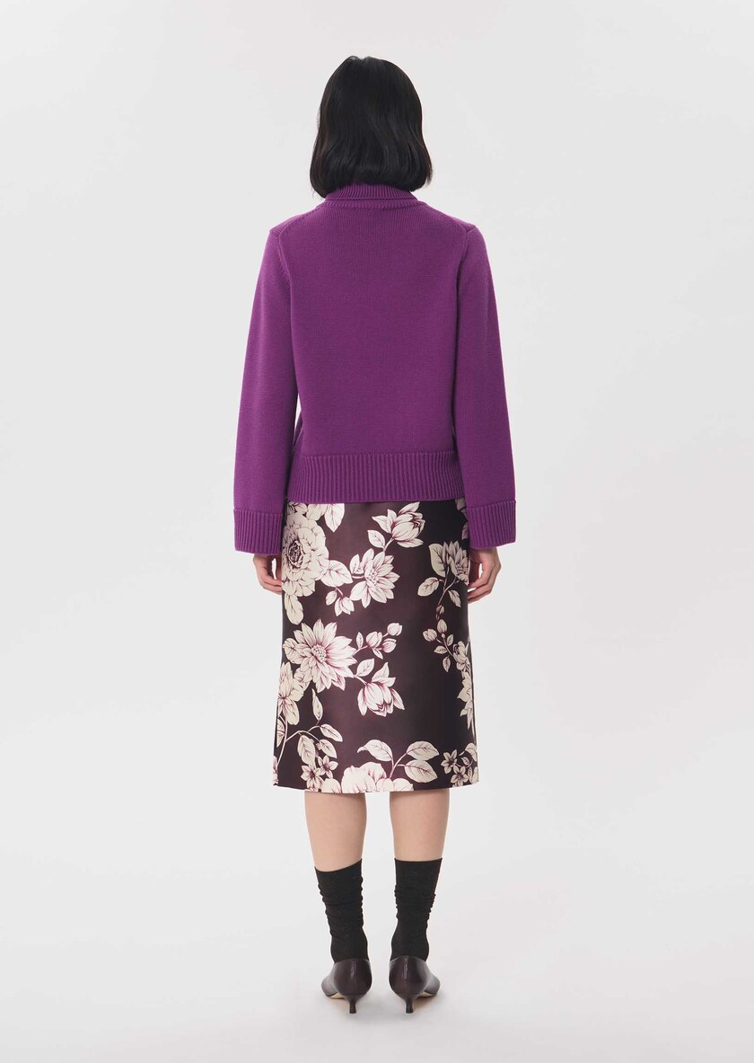 Palina Sweater ripe turtleneck Mûre TARA JARMON UK