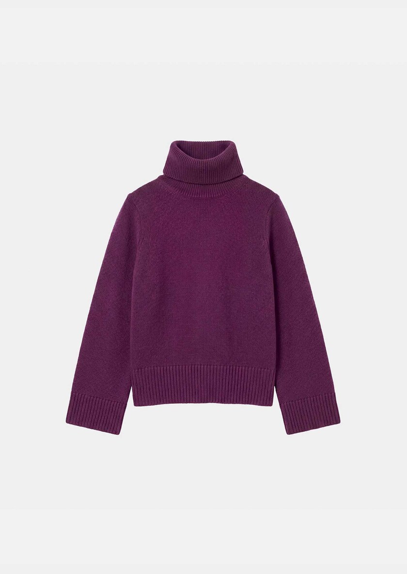 Palina Sweater ripe turtleneck Mûre TARA JARMON UK